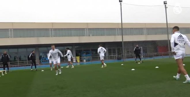 El Madrid cierra la semana con una nueva sesión de entrenamiento