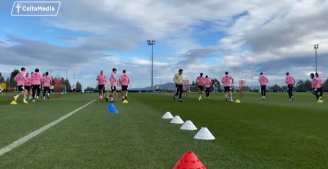 El Celta de Vigo se entrena para la primera jornada de Liga del 2023