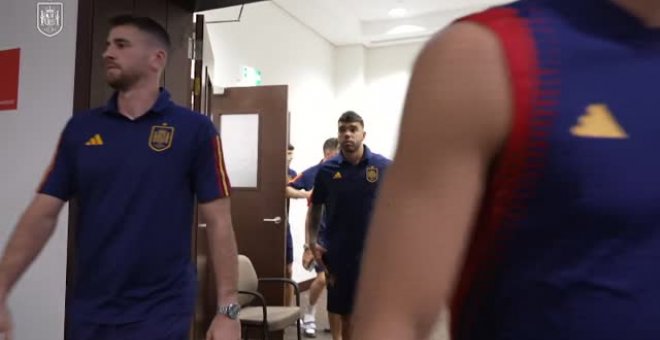 La selección española, lista para el partido contra Marruecos