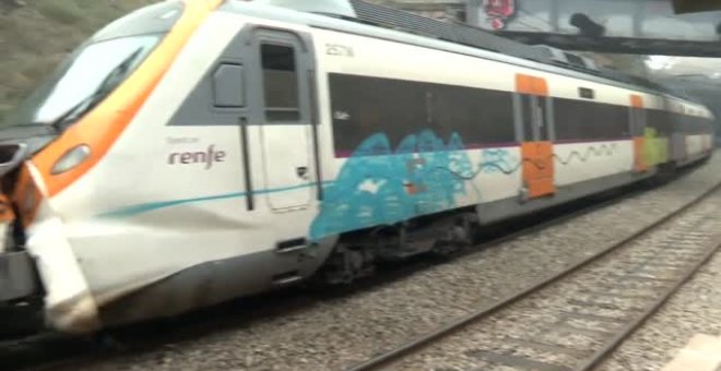 155 pasajeros heridos por el choque de dos trenes en la estación de Montcada i Reixac-Manresa, en Barcelona