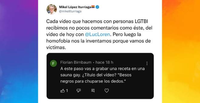 Mikel López Iturriaga retrata el odio que sufren las personas LGTBI en las redes sociales