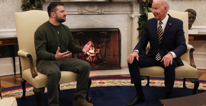 Zelenski agradece a EEUU su apoyo a Ucrania en la reunión con Biden en la Casa Blanca
