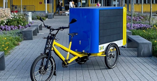 Ikea utilizará bicicletas eléctricas alimentadas por el sol para sus repartos urbanos