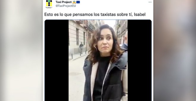 "¿Cuánto tiempo va a tardar en arruinarnos?": la pregunta de un taxista que ha dejado a Ayuso con esta cara