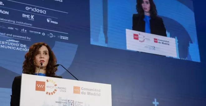 Ayuso anuncia una rebaja fiscal a grandes inversores en Madrid para contrarrestar el impuesto a los ricos de Sánchez