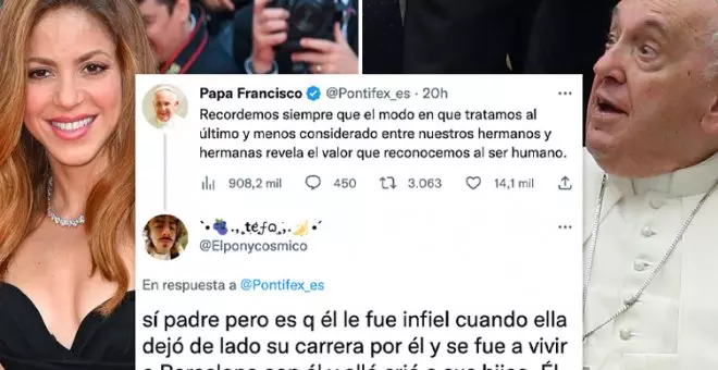 Las descacharrantes respuestas a un tuit del Papa Francisco con el que todo el mundo ha pensado en Shakira y Piqué