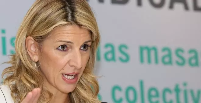Yolanda Díaz critica que las empresas sigan "forrándose" a costa de los salarios