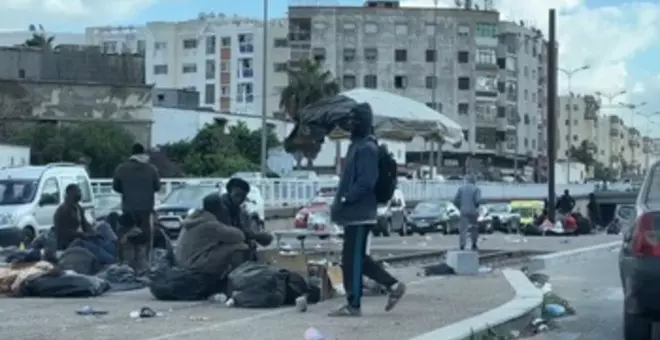 La vida en el asfalto de los migrantes de Casablanca