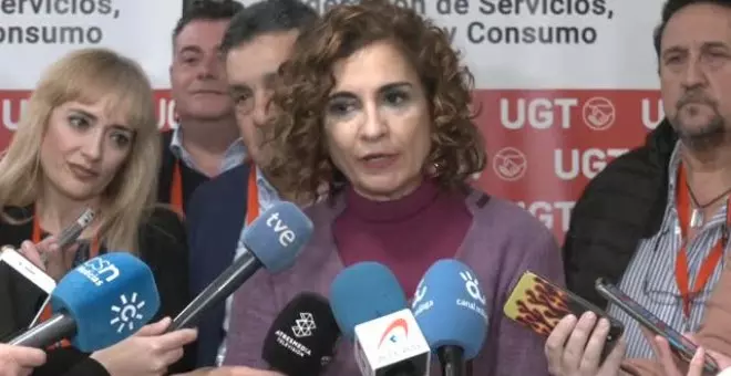 María Jesús Montero: "Es muy importante que el Gobierno de Castilla y León responda con contundencia por los cauces legales al requerimiento"