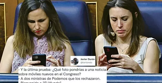 Así manipuló 'El Mundo' una noticia sobre los iPhones de los diputados para poner en la diana a Belarra y Montero