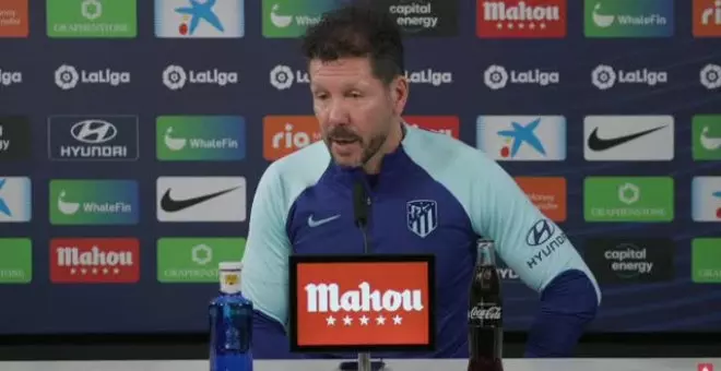 Simeone: "Necesitamos tener el compromiso de los futbolistas desde el juego"