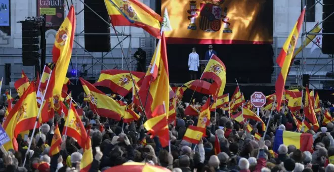 Vox, PP y Cs secundan una manifestación en Madrid contra Sánchez y "la deriva política que ha tomado España"