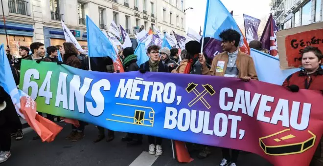 Miles de personas se manifiestan en la segunda protesta en dos días contra la reforma de las pensiones en Francia