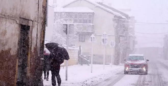 La nieve y el frío se quedan en Cantabria