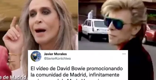 El anuncio de Madrid en versión "realista", el paseo de David Bowie que lo supera y otras reacciones a la campaña con Vaquerizo