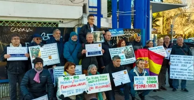 Protesta por la "ignominia" de la calle 'Caídos de la División Azul'