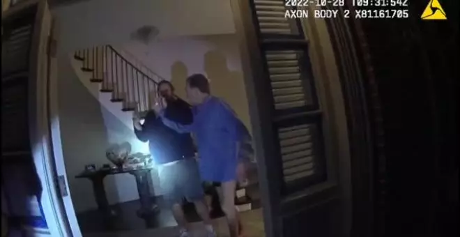 La Policía publica el vídeo del ataque al marido de Nancy Pelosi