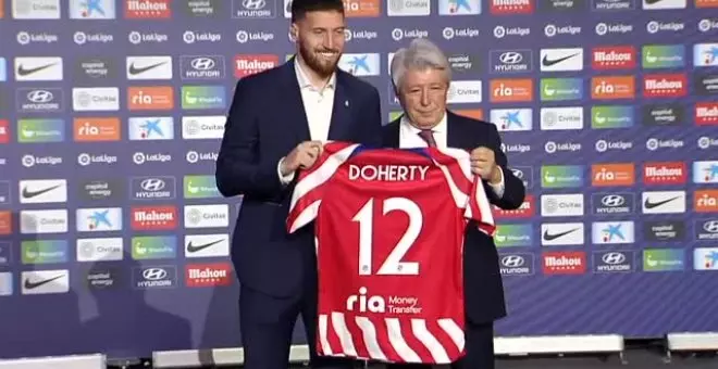 El Atleti presenta a Matt Doherty