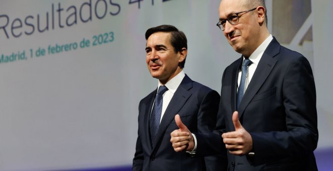 El presidente del BBVA ganó 8,29 millones de euros en 2022, un 5,8% más