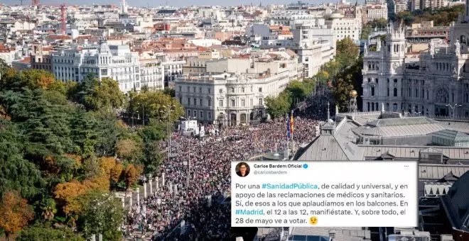 Rostros de la cultura como Juan Diego Botto, Carlos Bardem o Juan Echanove animan a acudir a la manifestación del 12-F por la sanidad pública: "Nos vemos todos en las calles"
