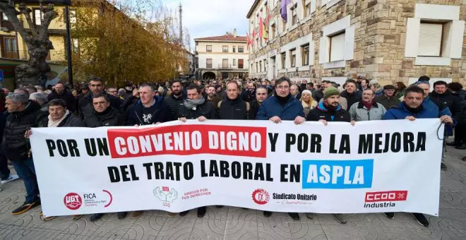 La plantilla de Aspla se concentrará ante el Parlamento y volverá a manifestarse en Torrelavega