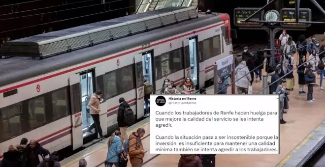 Los madrileños se hartan del enésimo problema en Cercanías: golpes a los trenes, usuarios en las vías, andenes atestados...