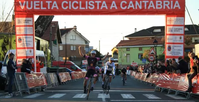 Sergio Fernández, del Goros Bike-Salcedo, ganador y líder de la Vuelta a Cantabria Máster