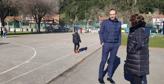 Comienzan las obras de la cubierta de la pista del colegio Matilde de la Torre