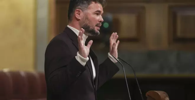 Gabriel Rufián deja sin palabras a Javier Ortega Smith en el Congreso: "Le están buscando en Gibraltar por una 'frikada' importante"