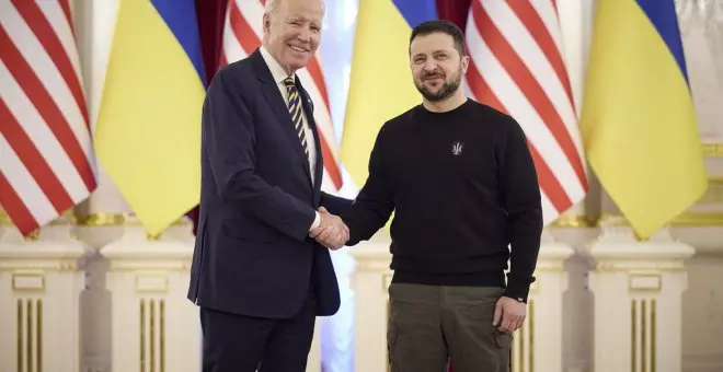 Biden visita por sorpresa a Zelenski en Kiev en vísperas del primer aniversario de la guerra