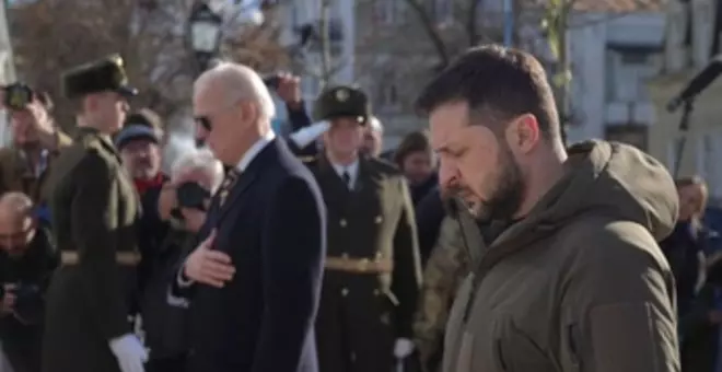 Biden visita Kiev y anuncia 500 millones de dólares en ayuda militar