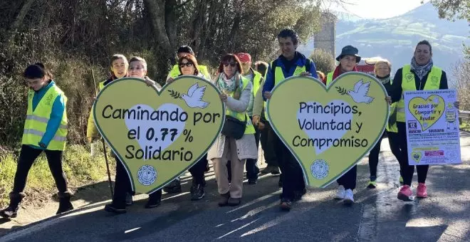 La nueva etapa de la Marcha Cantabria Solidaria recoge 741 kilos de alimentos