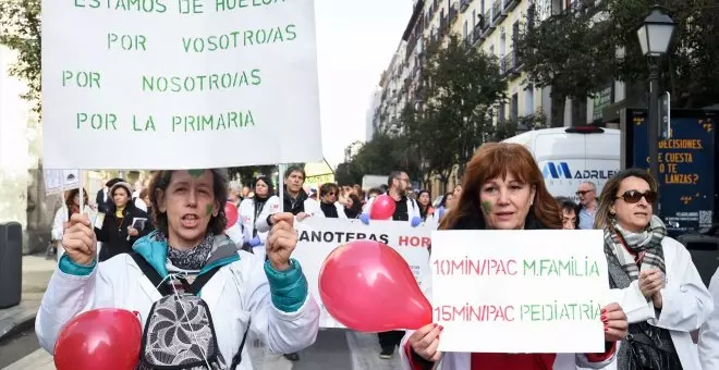 Los sindicatos de la sanidad pública de Madrid llaman a todos los profesionales a una movilización el próximo 9 de marzo