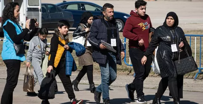 Llegan a Madrid 89 refugiados sirios afectados por el terremoto de Turquía