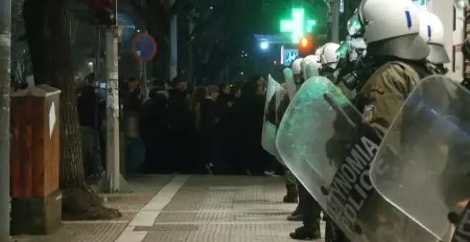 Siguen las protestas en las calles de Salónica por el accidente ferroviario