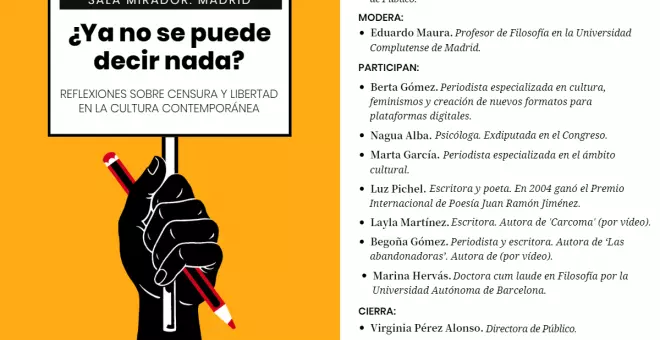 'Público' presenta su nuevo especial sobre censura y libertad en el siglo XXI: "¿Ya no se puede decir nada?"