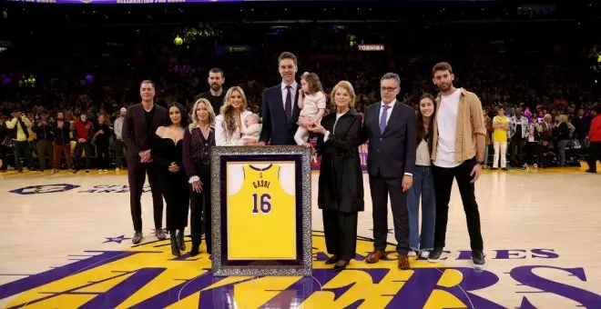 Pau Gasol conquista el olimpo de la NBA: los Lakers retiran su camiseta con el 16