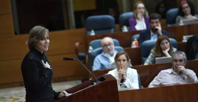 Tania Sánchez se despide de la Asamblea de Madrid tras su rechazo a continuar en las listas para las próximas elecciones