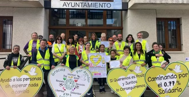 22.000 pasos solidarios unen Cantabria Euskadi con el lema "gracias por compartir y ayudar"
