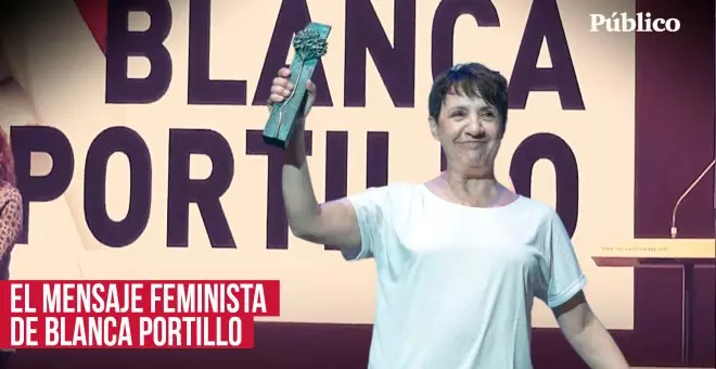El discurso feminista de Blanca Portillo en vaqueros y camiseta