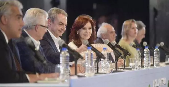 Rodríguez Zapatero y Baltasar Garzón presentes en el apoyo internacional a Cristina Kirchner
