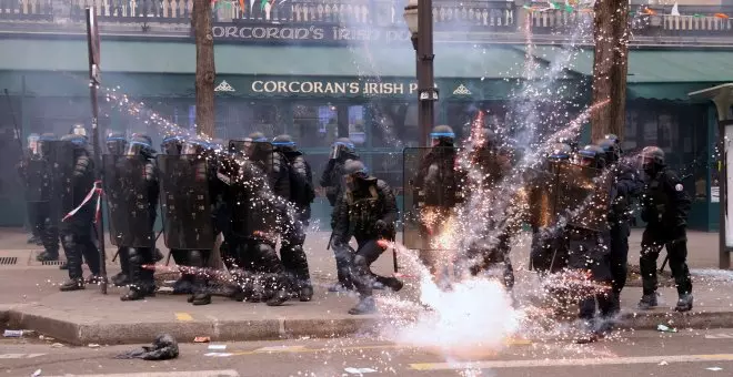 Las protestas contra la reforma de las pensiones en Francia dejan al menos 149 agentes heridos y 172 detenidos