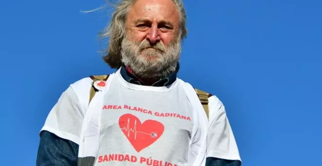 Antonio Vergara, portavoz de las mareas en Andalucía: "Defendemos sanidad 100% pública, sin colaboración con la privada"