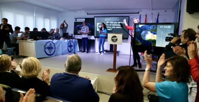 Alumnos del IES Valle de Camargo establecen comunicación con la Estación Espacial Internacional