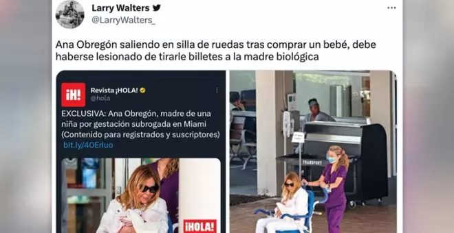 "Con 68 años comprándose a una niña como si fuera un juguete de Reyes": críticas a Ana Obregón tras hacerse con un bebé por vientre de alquiler