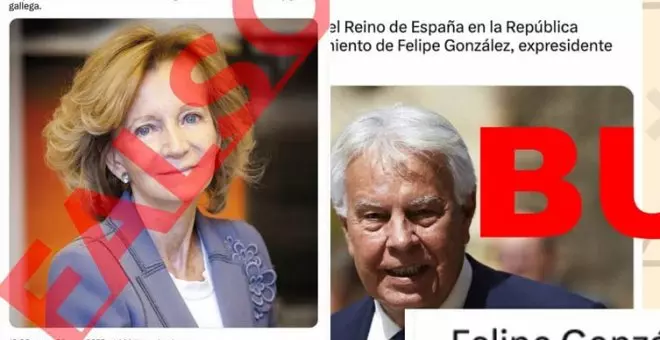 El periodismo de 'fake news' entierra a Felipe González y a Elena Salgado en menos de 24 horas, pero ellos siguen vivitos y coleando