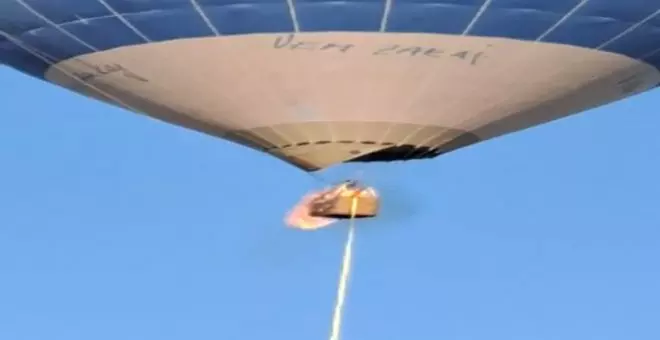 Dos turistas mueren tras incendiarse un globo aerostático en México