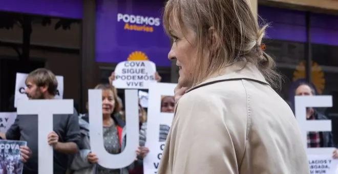 Covadonga Tomé responde con las bases al expediente sancionador frente a la sede de Podemos