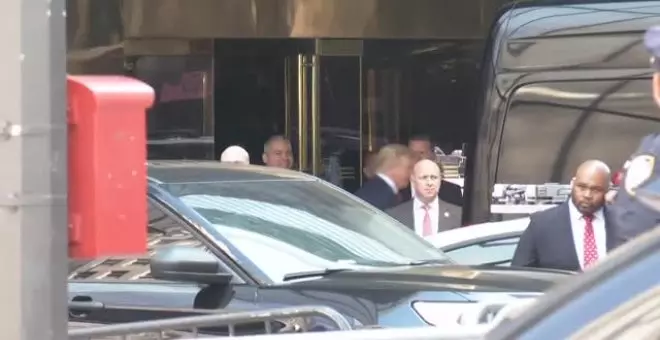 Donald Trump llega al tribunal de Nueva York para comparecer