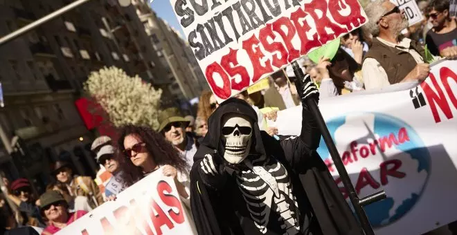 Madrid acoge una nueva manifestación contra la privatización de la sanidad y la "inacción" de Ayuso
